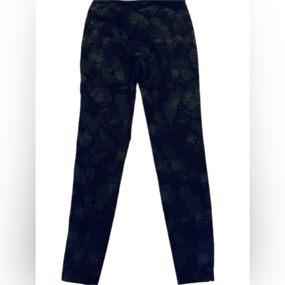 Womens Size S Black/Grey Floral Stretch Legging Pants NWT By Zac&Rachel